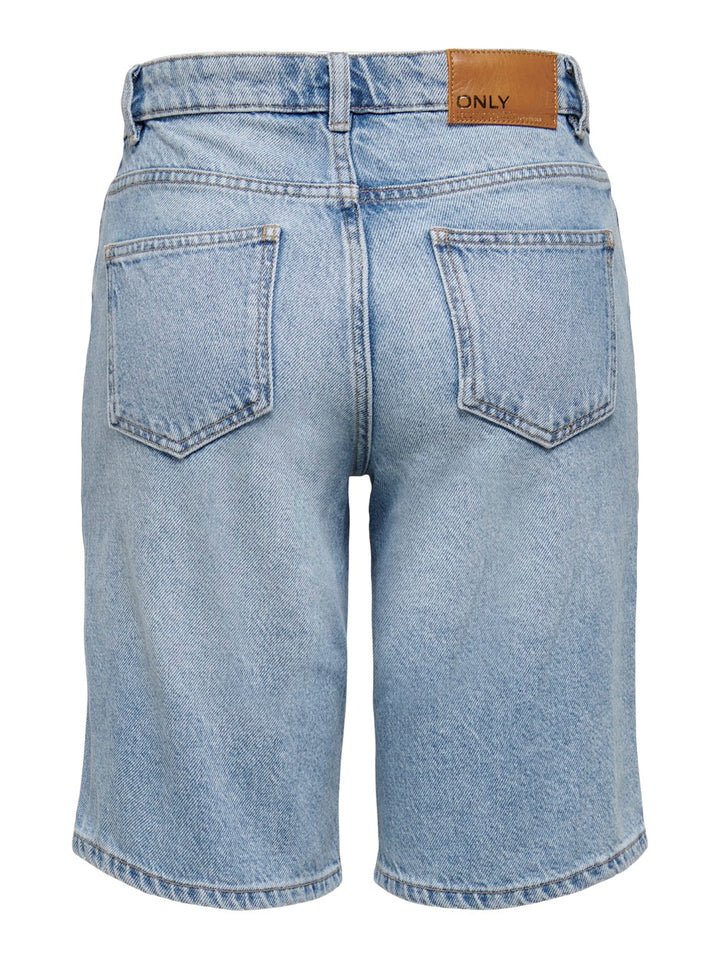 Onlsonny Hw Wide Dnm Shorts Noos - Blue Denim