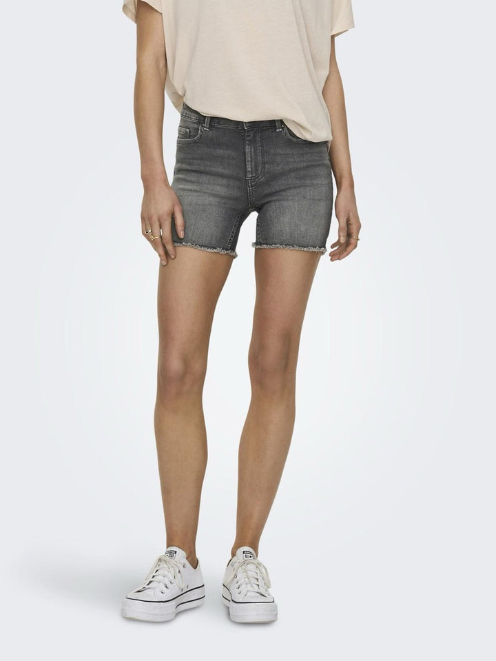 Onlblush Mid Sk Dnm Shorts Noos - Grey Denim