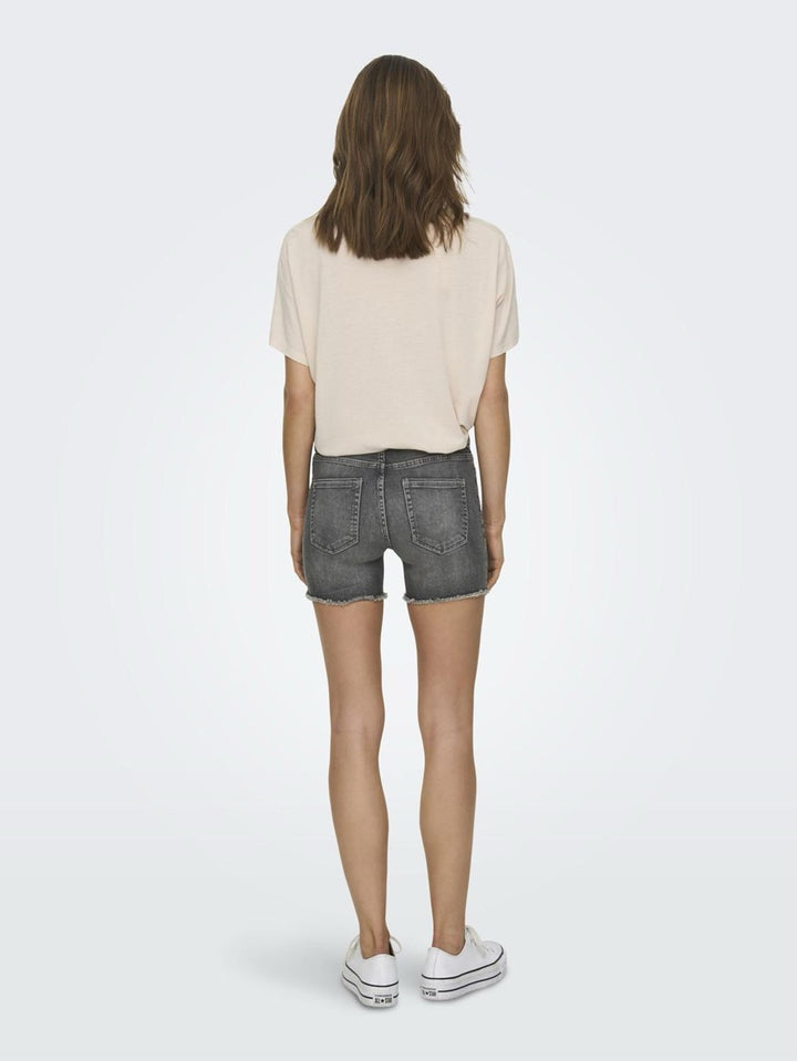 Onlblush Mid Sk Dnm Shorts Noos - Grey Denim
