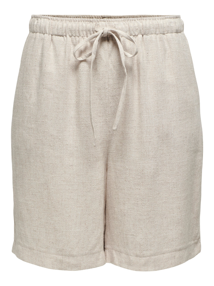 Onlsiesta Mw Pull-up Lin Bl Shorts - Zand
