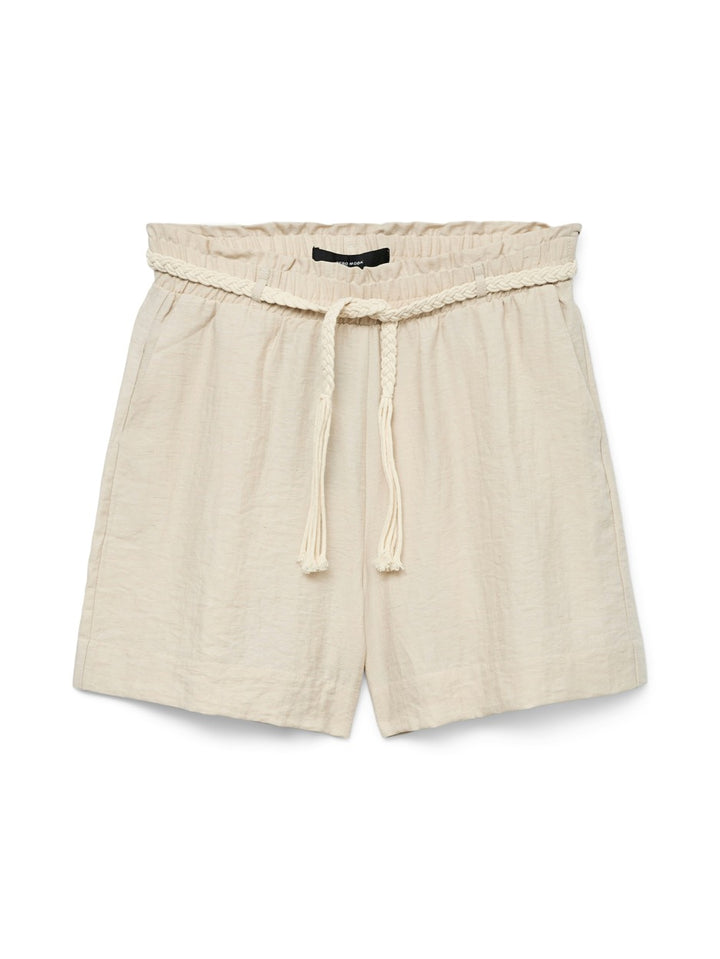 Vmheaven Hw Belt Shorts Wvn Ga - Beige