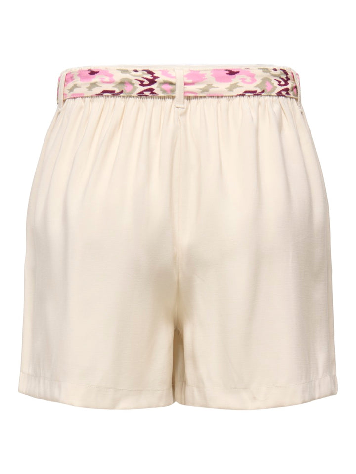 Jdytomika Belt Shorts Wvn Pnt - Beige
