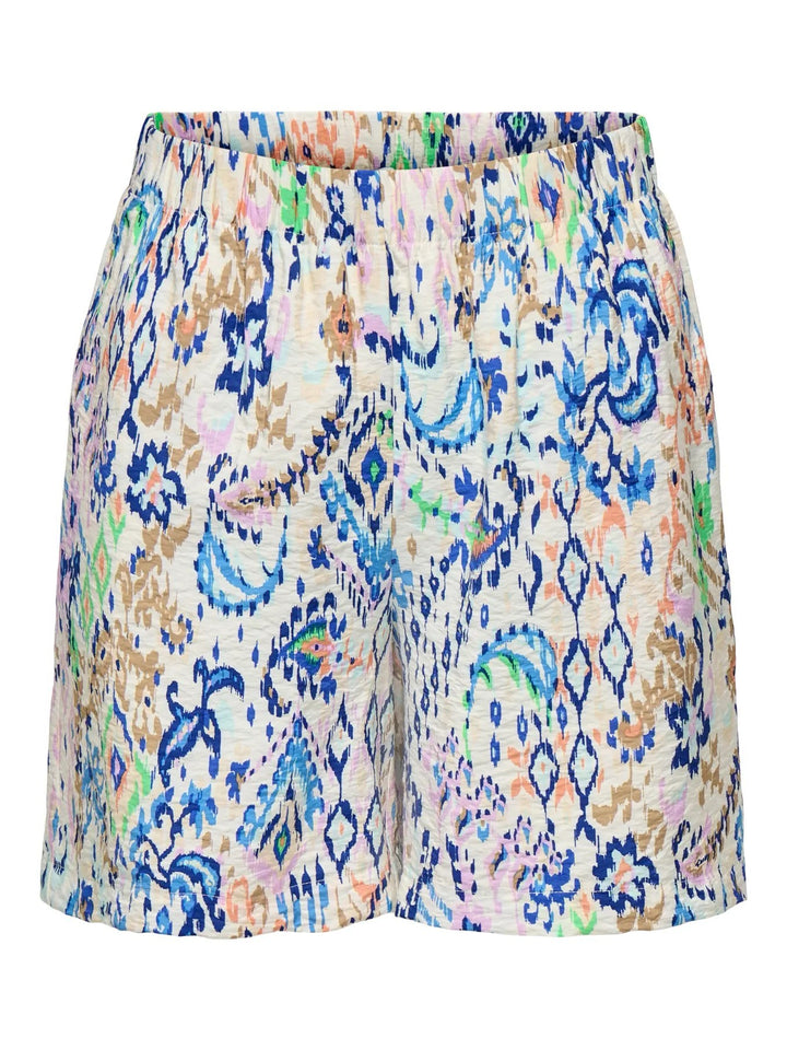 Jdytroya Life Mw Shorts Wvn Dia - Ecru Dessin