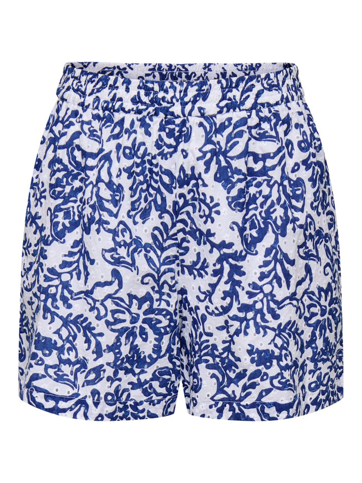 Onlkelly Chanee Emb Shorts Wvn - Wit Dessin