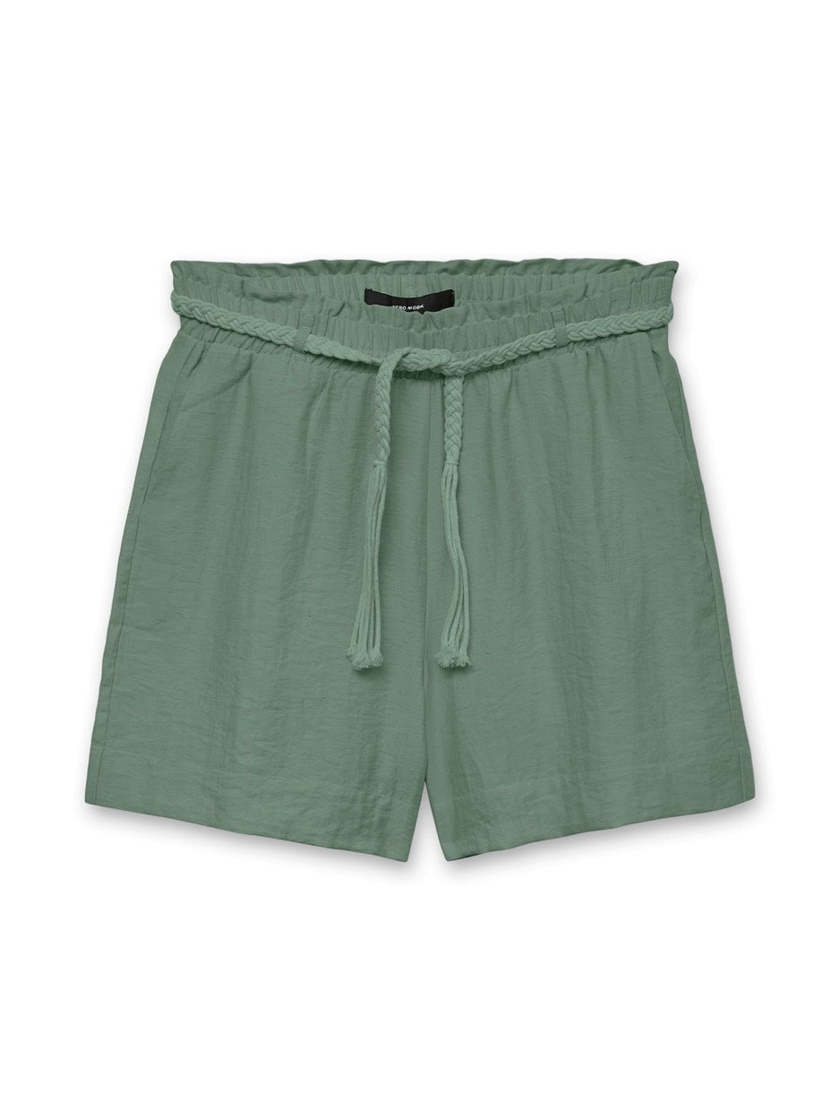 Vmheaven Hw Belt Shorts Wvn Ga - Groen