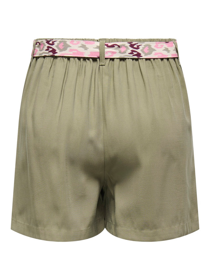 Jdytomika Belt Shorts Wvn Pnt - Army