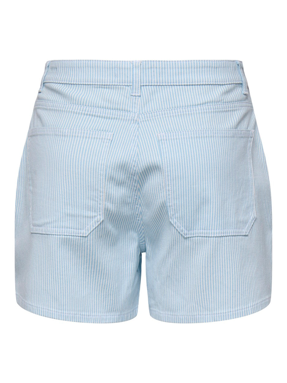 Onlvox Hw Stripe Shorts Pnt - Blauw Dessin