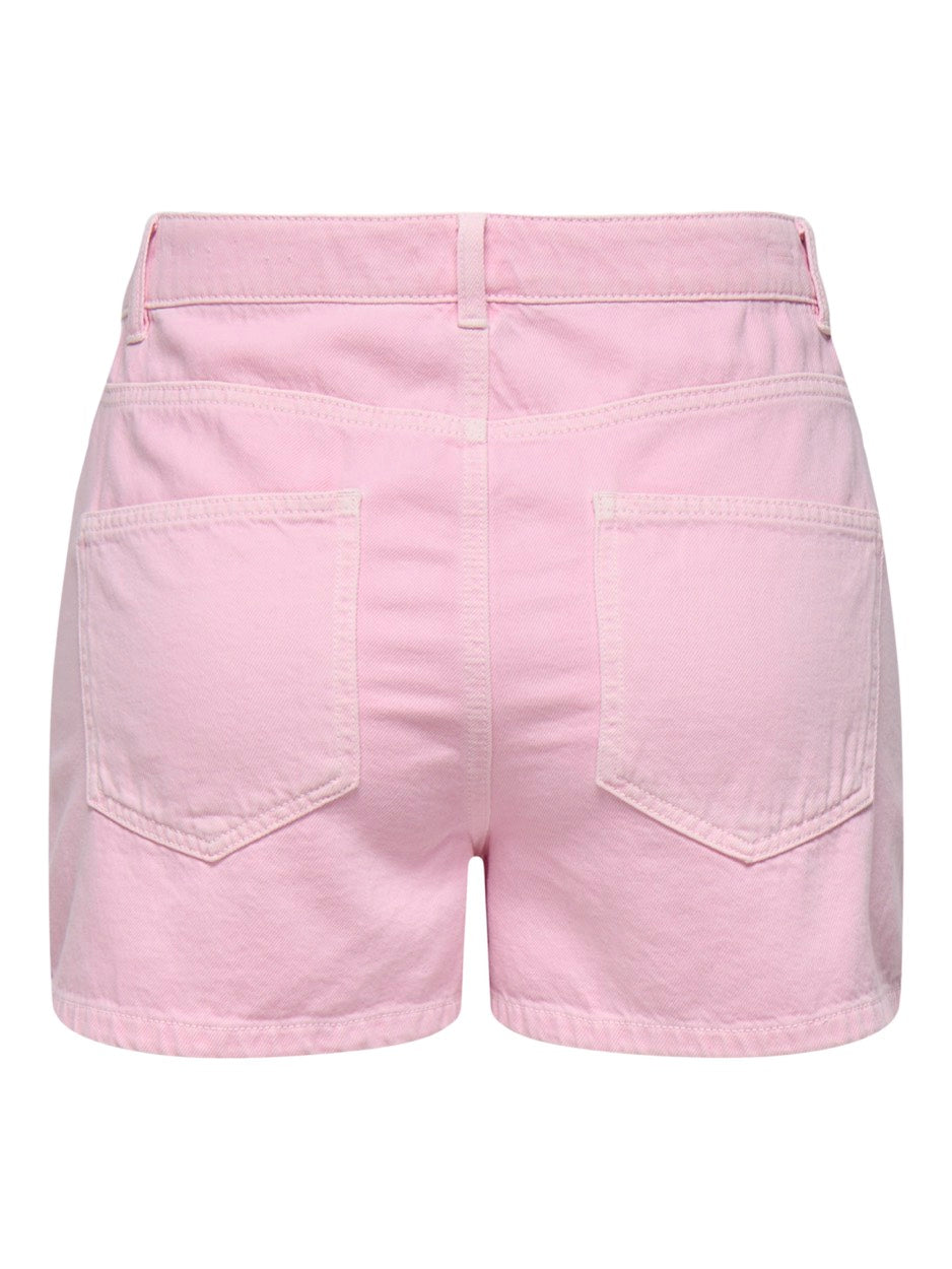 Onljagger-silla Hw Mom Shorts Pnt - Licht Roze