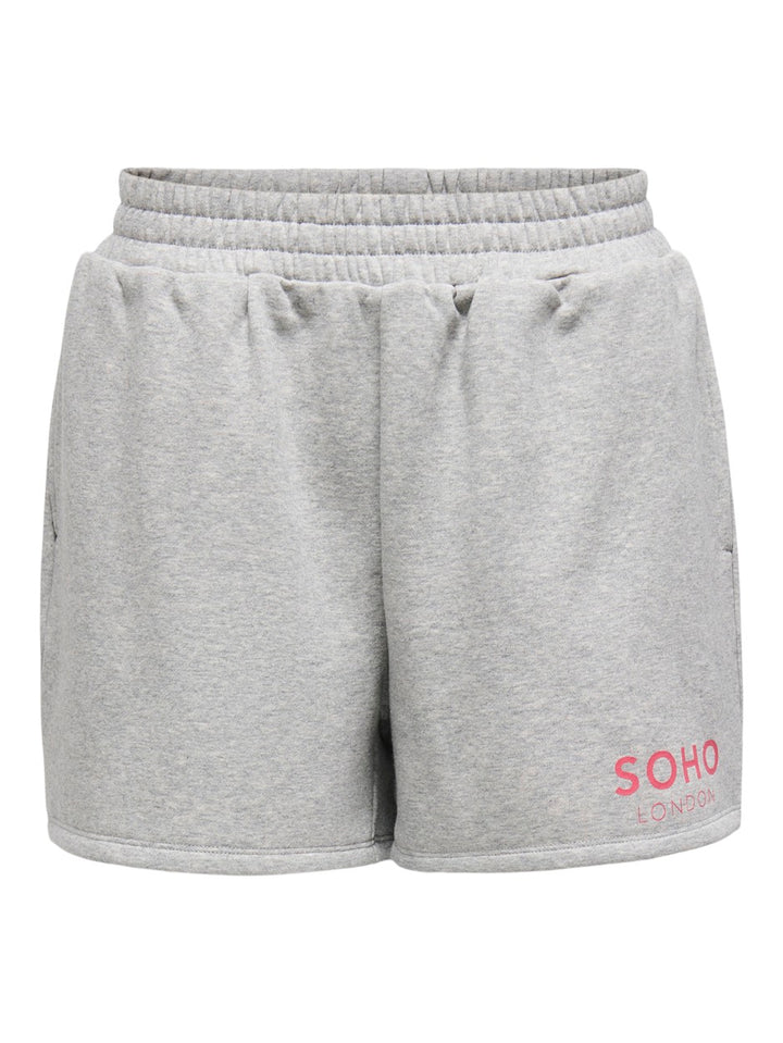 Onlcora Print Shorts Ub Swt - Grijs Melee