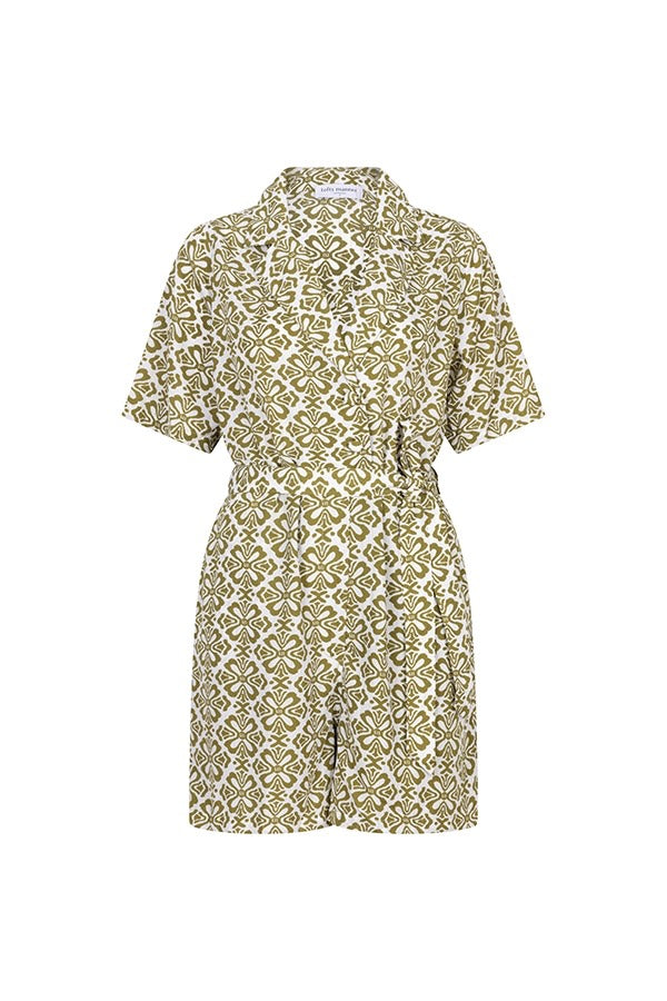 Playsuit Franceska - Groen Dessin