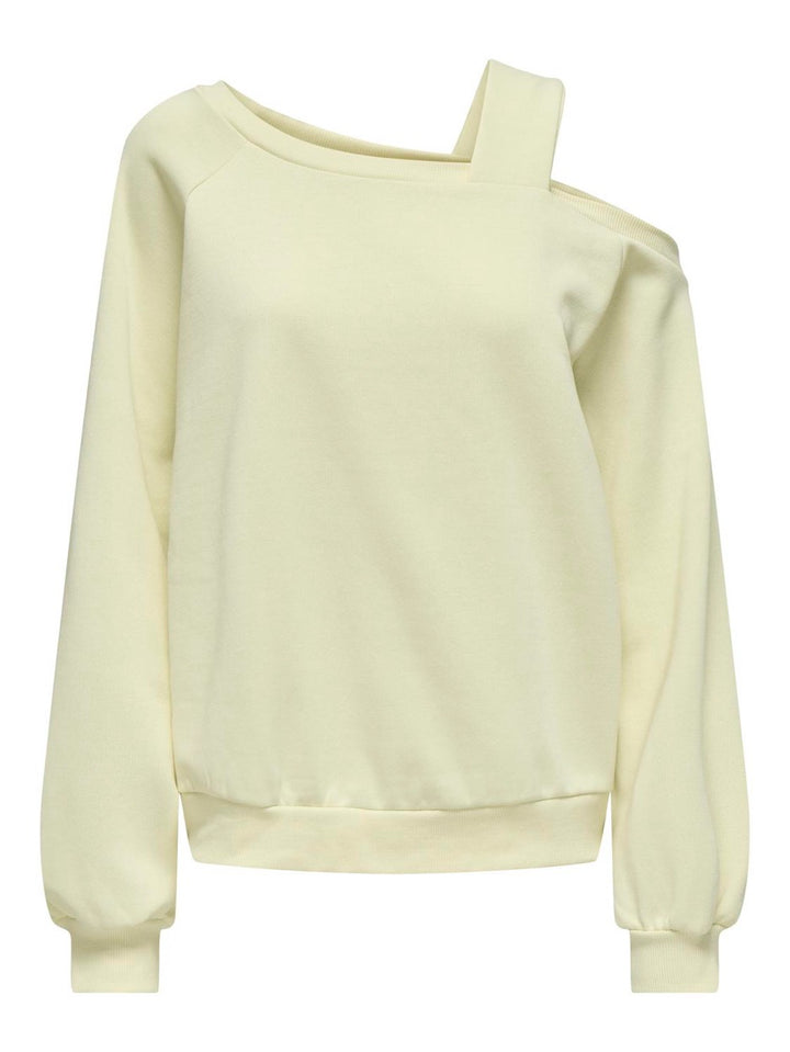 Onllari L/s Shoulder Detail Swt - Ecru