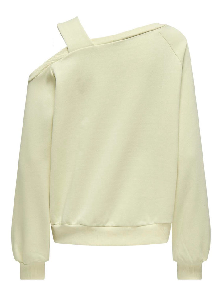 Onllari L/s Shoulder Detail Swt - Ecru