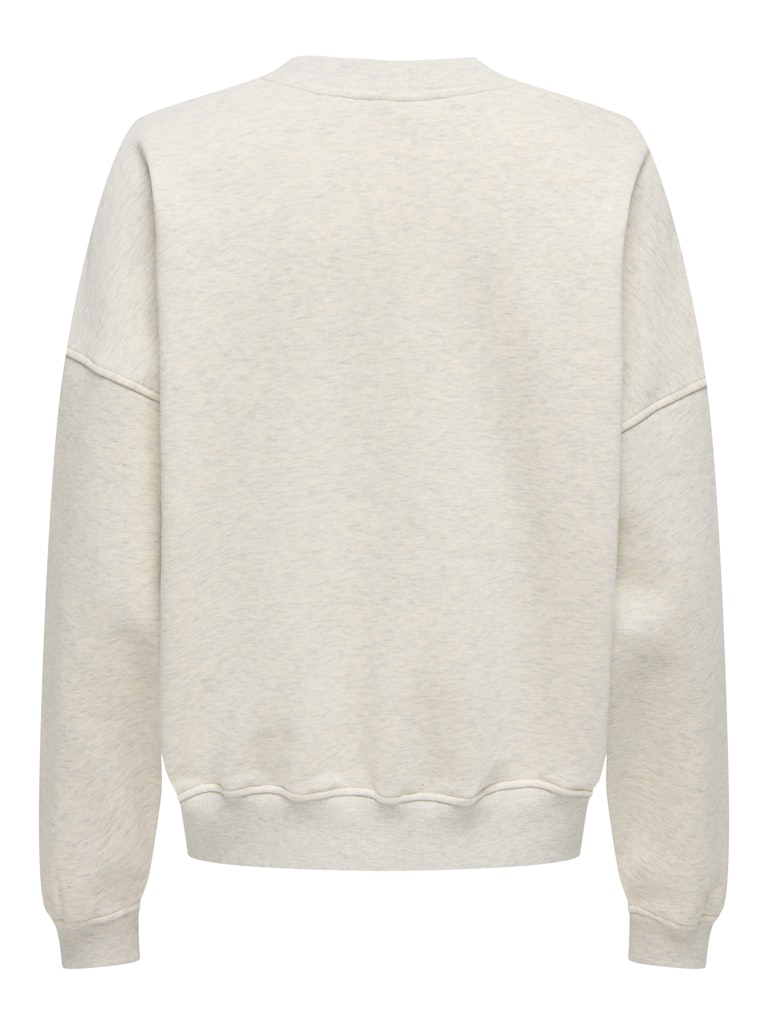 Jdymesa L/s O-neck Emb Sweat Jrs Noos - Beige