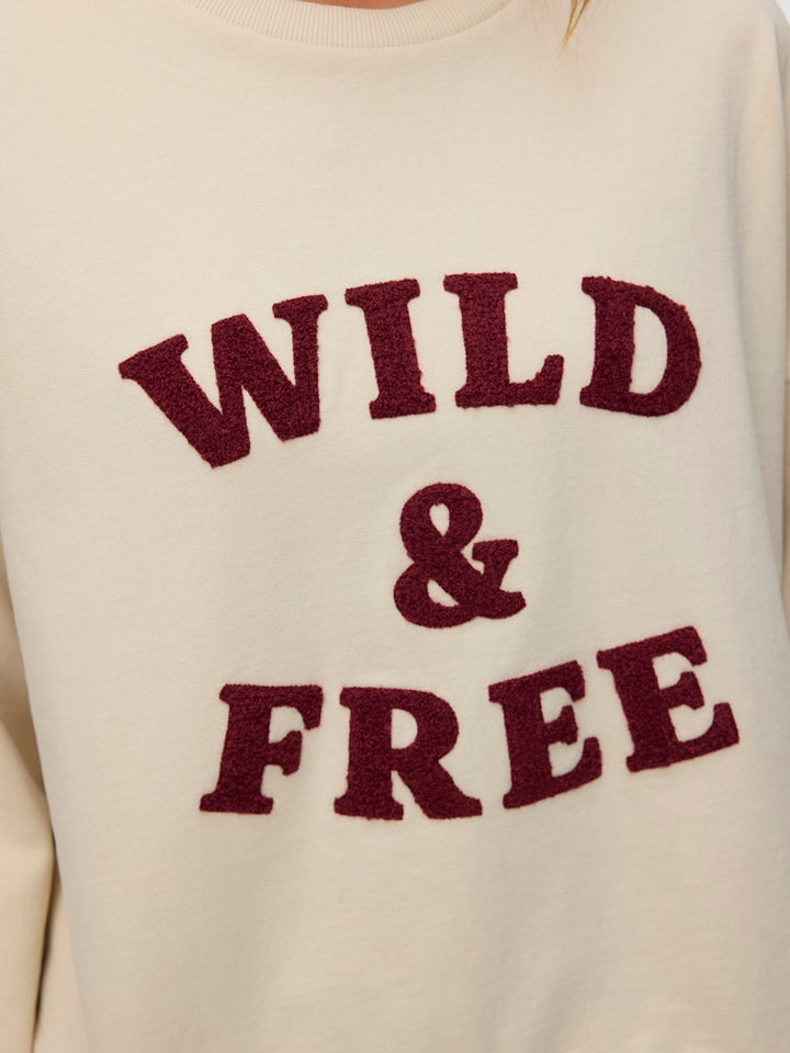 Vmgenesis L/s Sweatshirt Jrs Btq Fr Ga - Beige