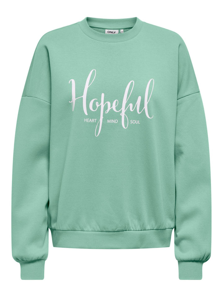 Onlbetty L/s O-neck Print Box Cs Swt - Mint