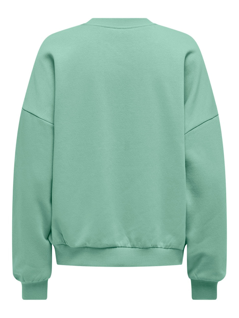 Onlbetty L/s O-neck Print Box Cs Swt - Mint