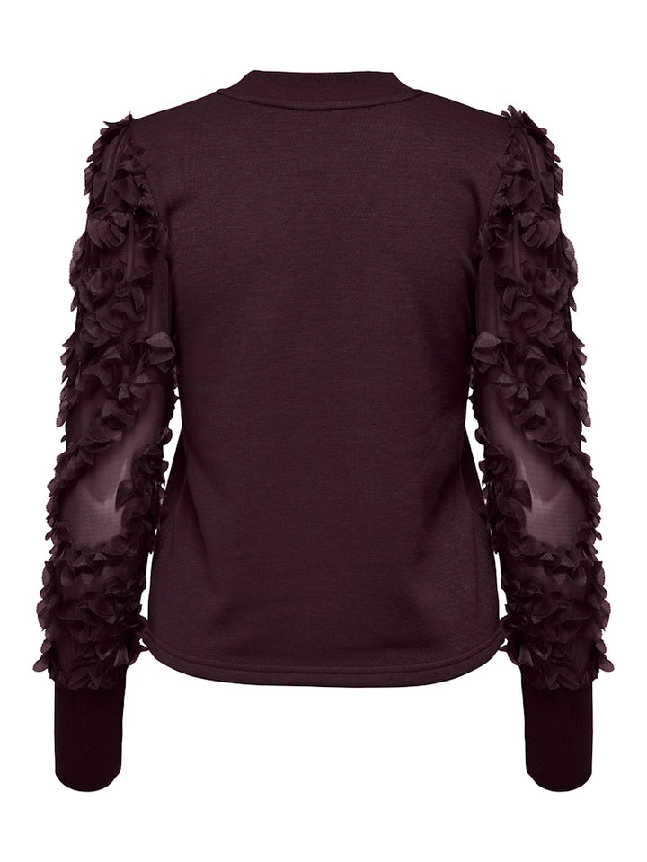 Jdyfairview L/s Sweat Jrs Noos - Aubergine