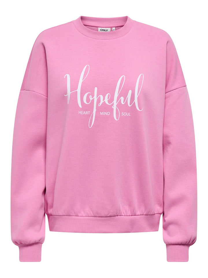 Onlbetty L/s O-neck Print Box Cs Swt - Roze