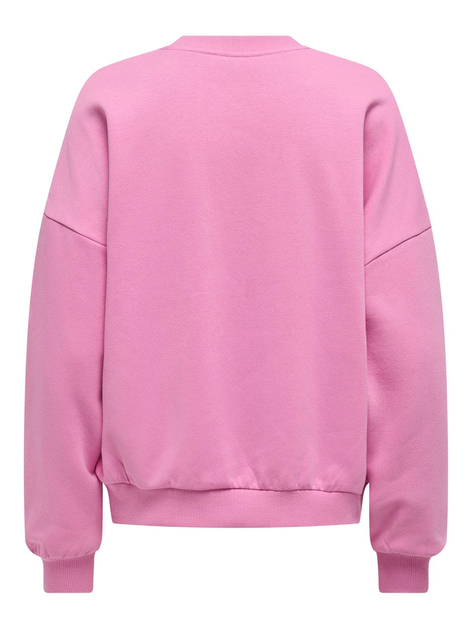 Onlbetty L/s O-neck Print Box Cs Swt - Roze