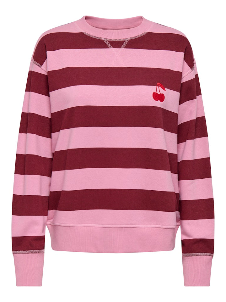 Jdybetina Ls Ebroidery Sweat - Roze Dessin