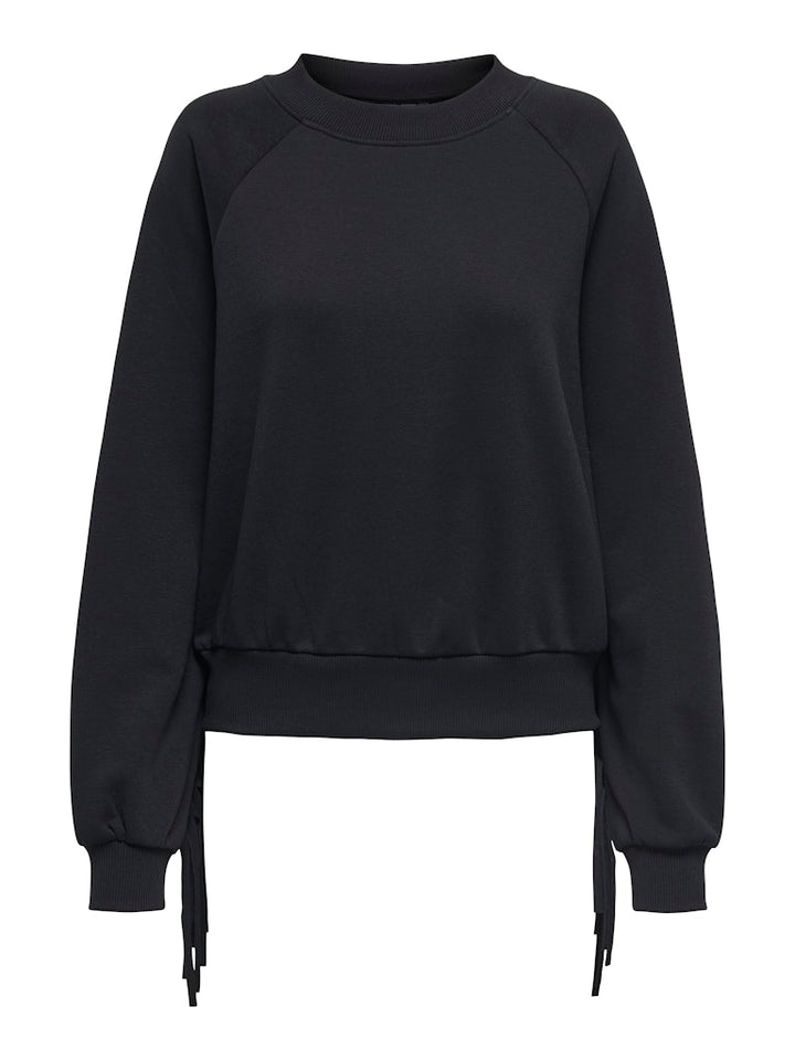 Onljett L/s O-neck Emb. Box Swt - Zwart