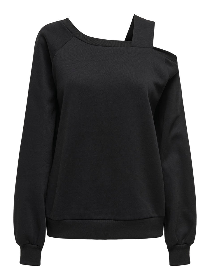 Onllari L/s Shoulder Detail Swt - Zwart