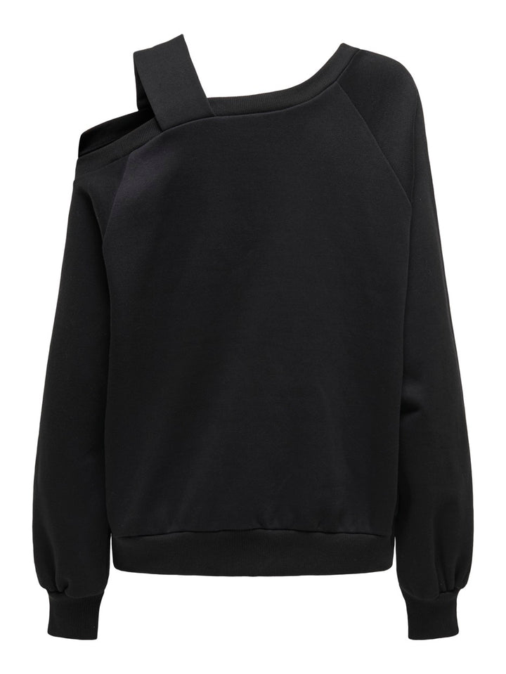 Onllari L/s Shoulder Detail Swt - Zwart