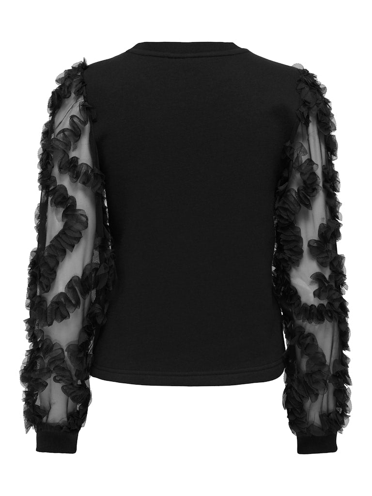 Onllavin L/s O-neck Mix Cs Swt - Zwart