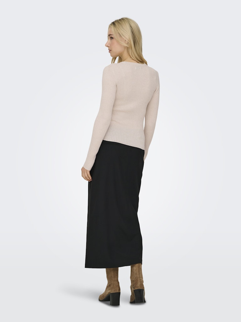 Jdyplum Lurex L/s O-neck Pullover Knt - Beige