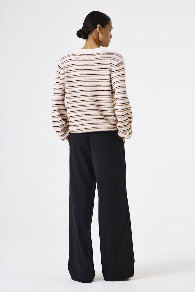 Trui Streep - Ecru Dessin