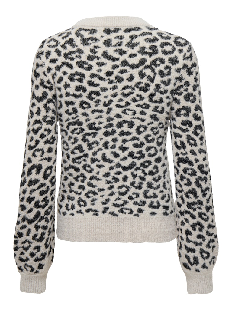 Jdylorraine Animal L/s Pullover Knt Noos - Ecru Dessin