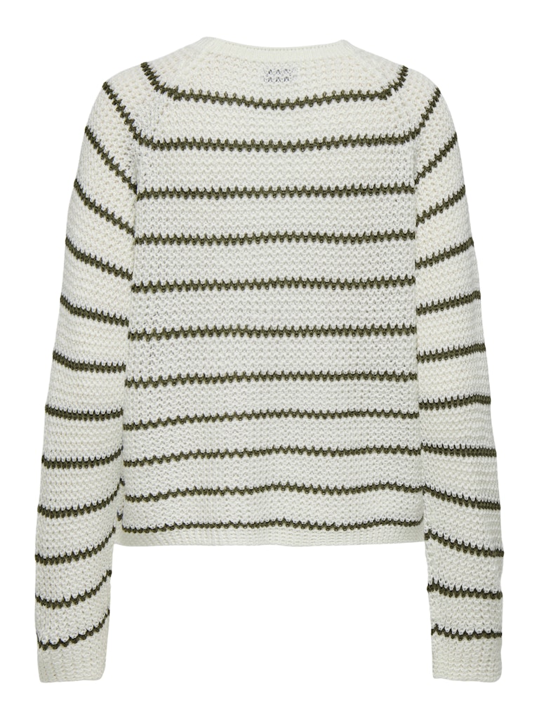 Jdyellen L/s Oneck Raglan Pullover Knt - Wit Dessin