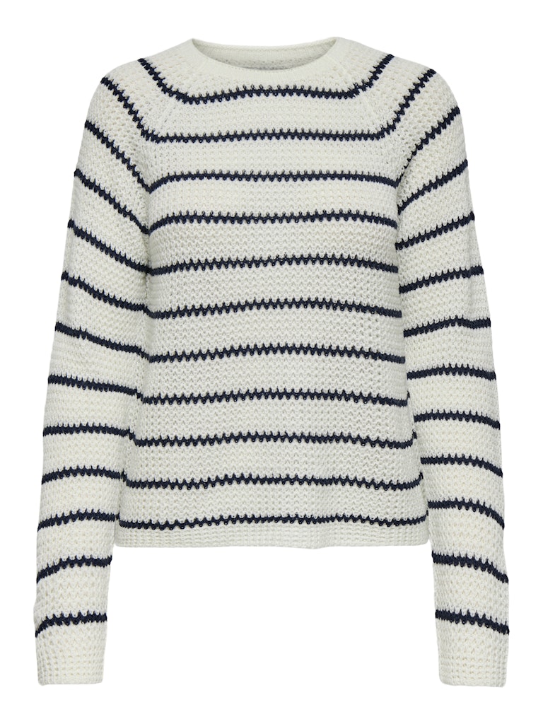 Jdyellen L/s Oneck Raglan Pullover Knt - Wit Dessin