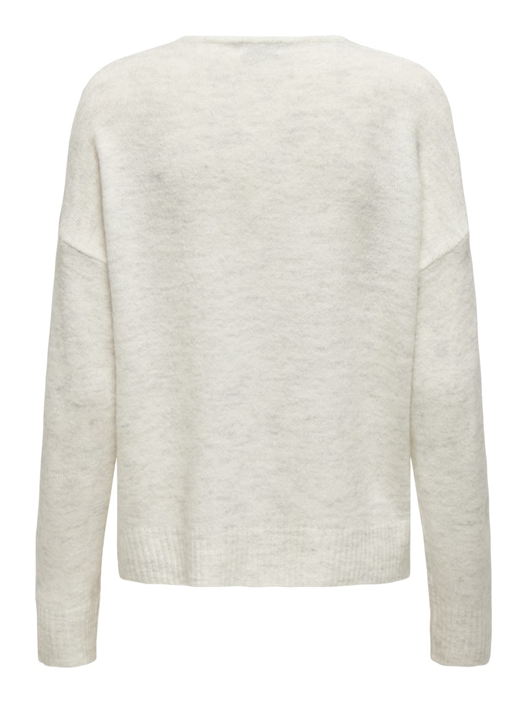 Jdyelanora L/s V-neck Pullo. Knt Noos - Wit Dessin