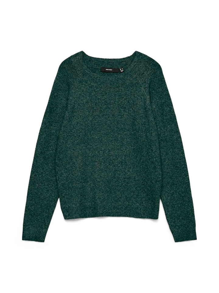 Vmdoffy Ls O-neck Blouse Ga Noos - Donkergroen