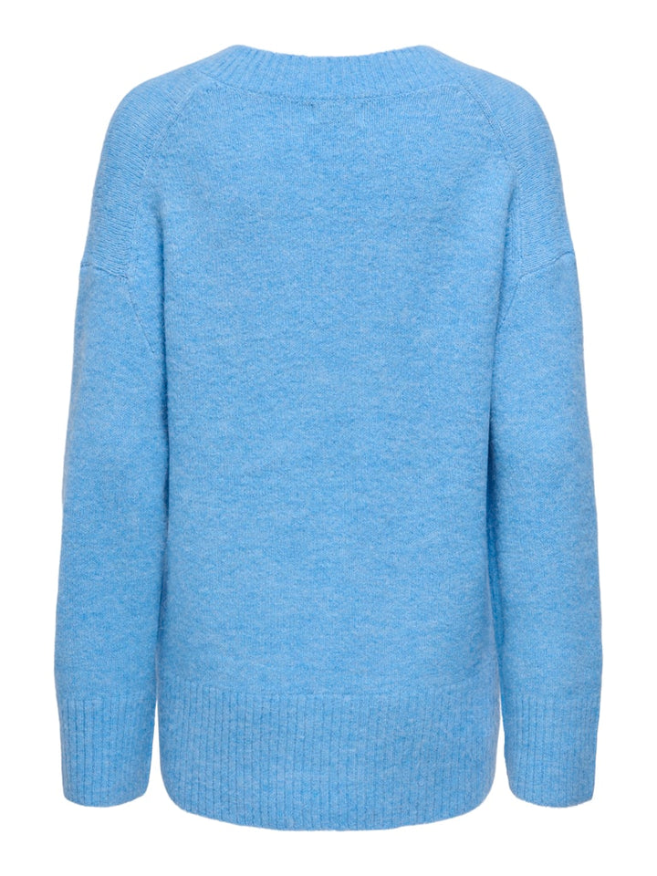 Jdymarina L/s V-neck Pullover Knt - Lichtblauw