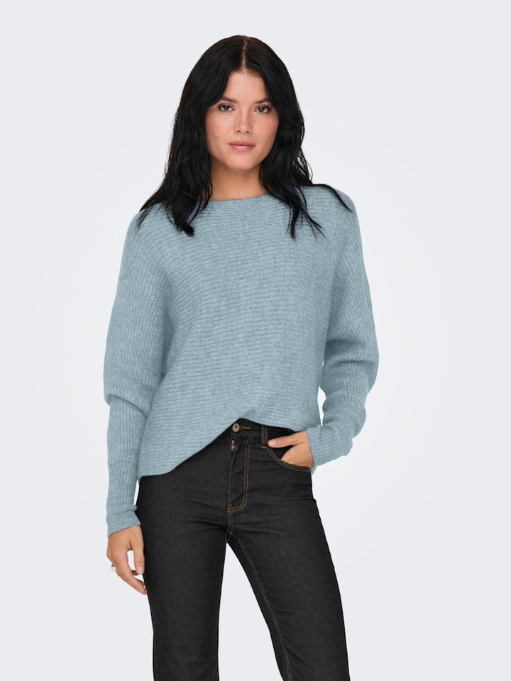 Onldaniella L/s Pullover Knt Noos - Aqua