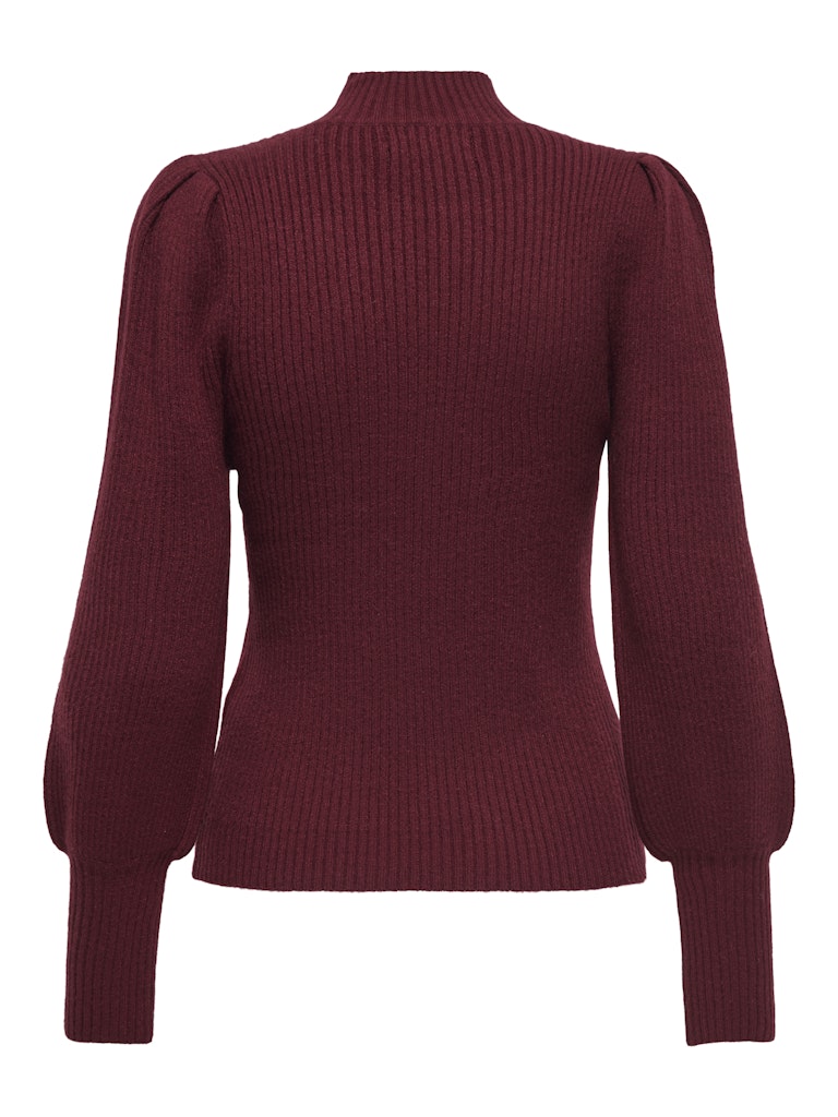 Onlkatia L/s Highneck Pullover Knt Noos - Wijnrood