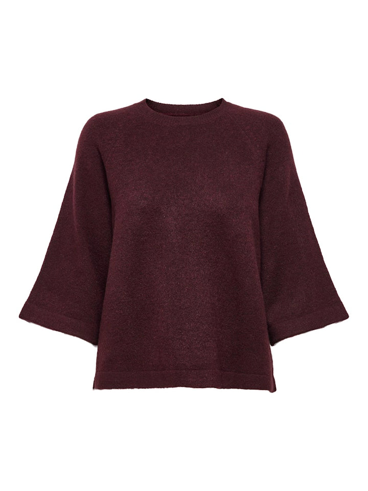 Onlsimoni 3/4 Pullover Knt Noos - Steenrood