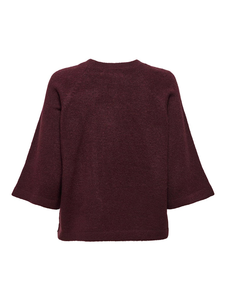 Onlsimoni 3/4 Pullover Knt Noos - Steenrood