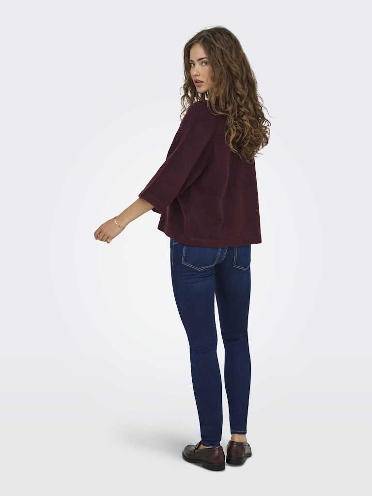 Onlsimoni 3/4 Pullover Knt Noos - Steenrood