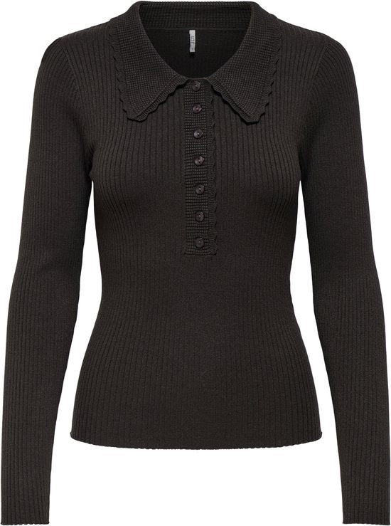 Jdyada L/s Collar Pullover Knt - Bruin