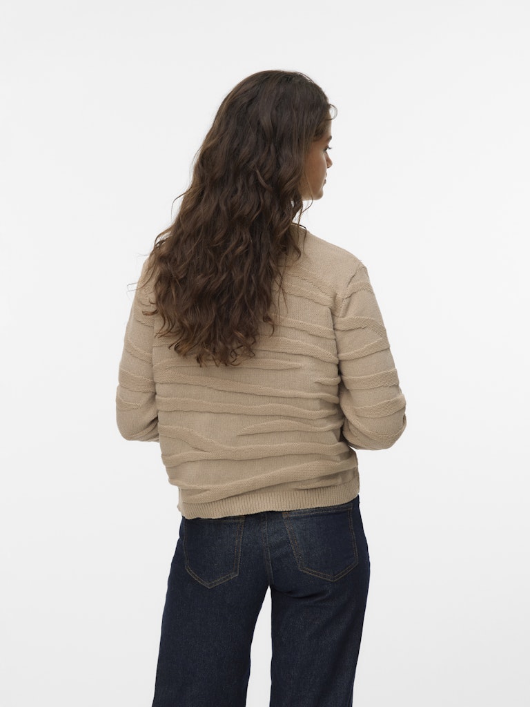 Vmmalou Ls O-neck Pullover Boo - Licht Bruin