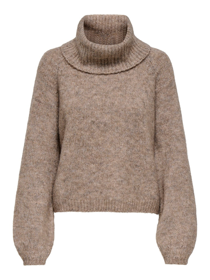 Onlgila Life Ls Rollneck Bf Knt - Bruin Melee