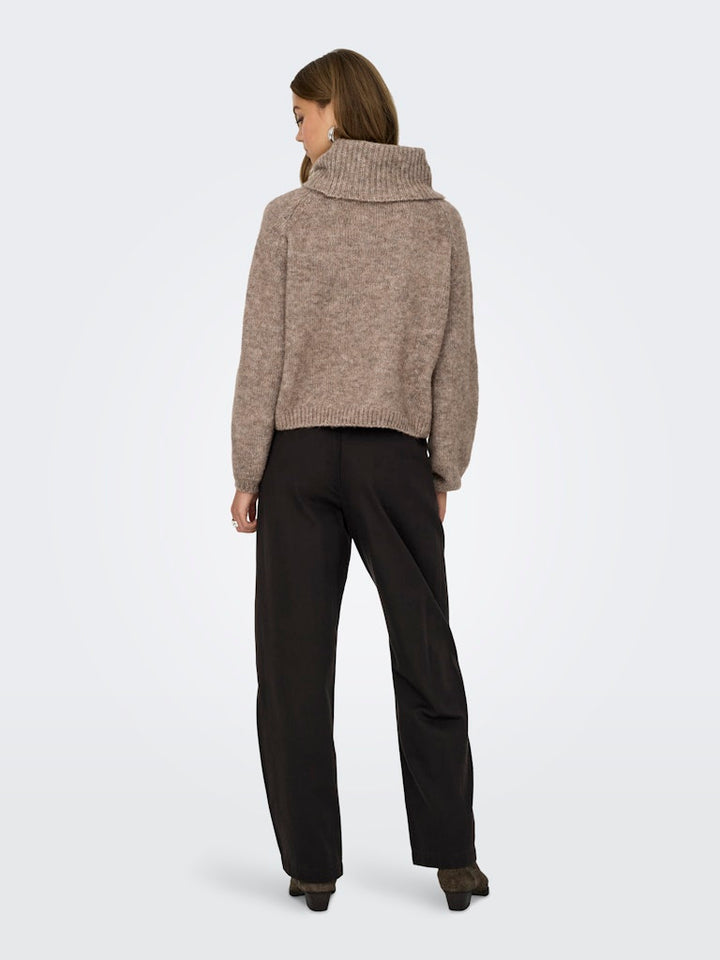 Onlgila Life Ls Rollneck Bf Knt - Bruin Melee