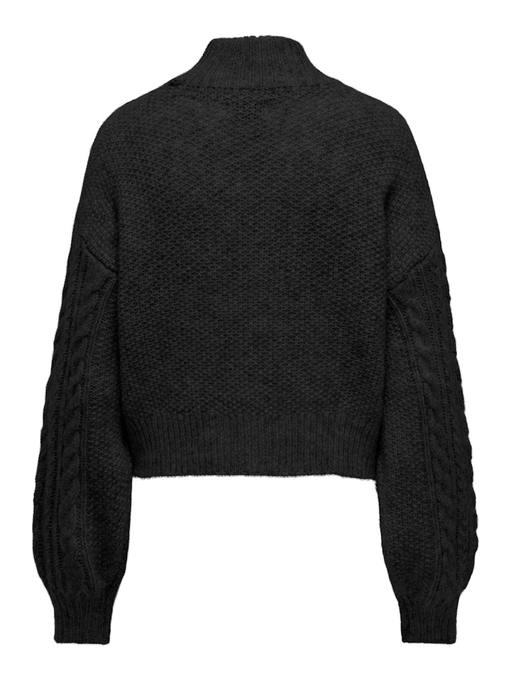 Onlida Life Ls High Neck Knt - Zwart