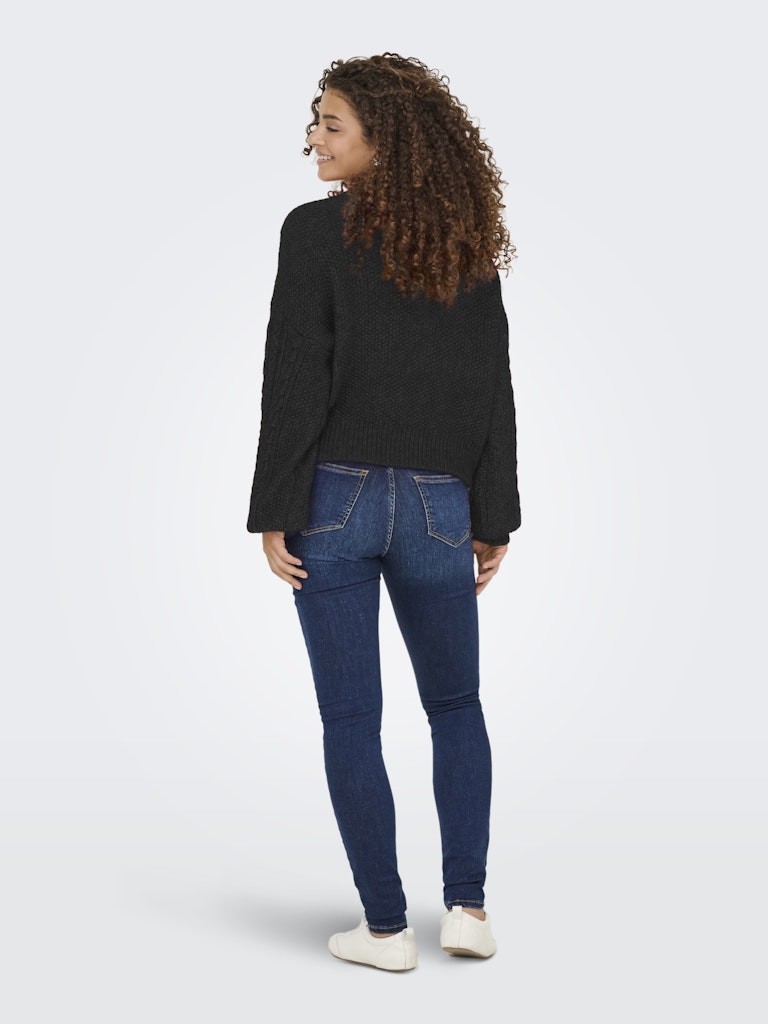 Onlida Life Ls High Neck Knt - Zwart