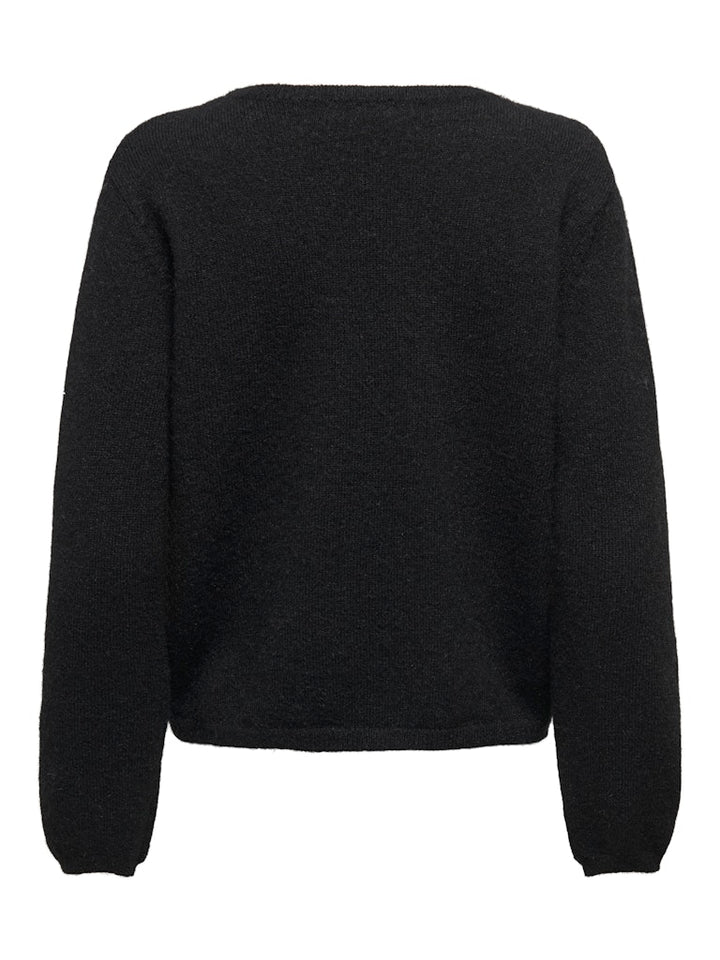 Jdyalva Life L/s Embellish Pullover Knt - Zwart