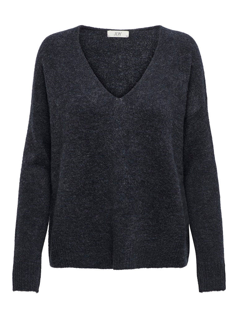 Jdyelanora L/s V-neck Pullo. Knt Noos - Zwart