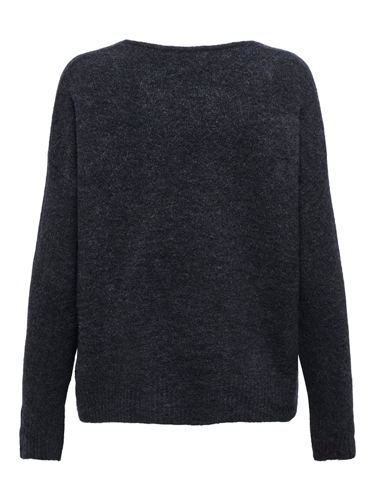 Jdyelanora L/s V-neck Pullo. Knt Noos - Zwart
